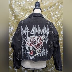 Def Leopard Jean Jacket